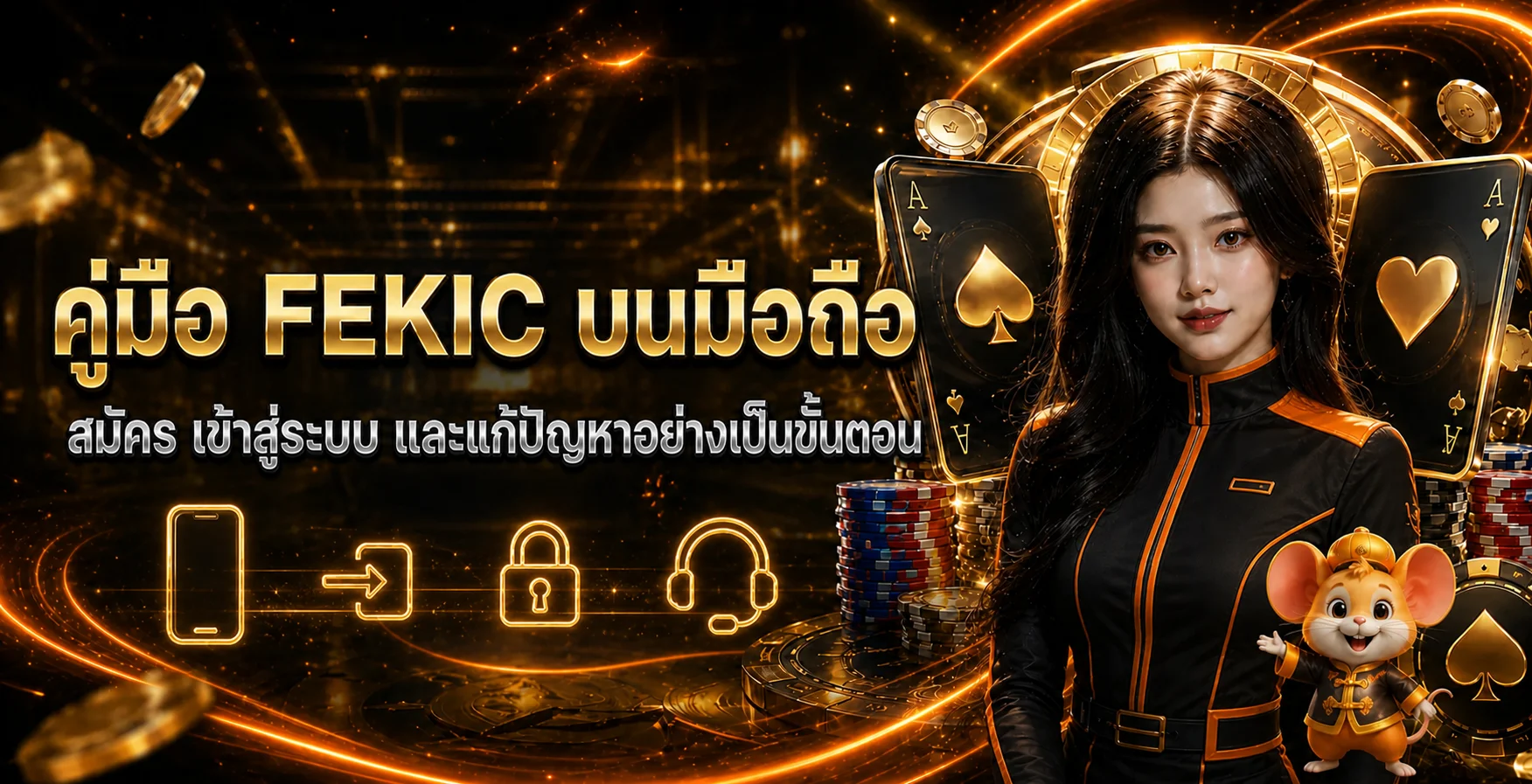 FEKIC บนมือถือ | สมัคร เข้าสู่ระบบ และแก้ปัญหา